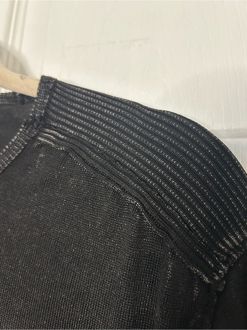 John Varvatos Flawed Walter Long Sleeve Acid Wash Crewneck T-Shirt - Picture 9 of 15